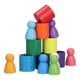 thumbnail image 2 of Rainbow Friends Peg Dolls Beech Colorful Adorable Educational Wooden Peg Dolls para niños para niños ANGGREK Otros, 2 of 8