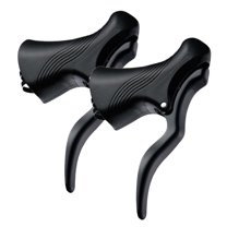 PAMINGONO 2Pcs Brake Lever Curved Handlebar Road Bike Use Aluminum Alloy 6.3*3.5*1.2in