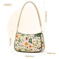 thumbnail image 3 of FORMRS Womens Shoulder Bag with Chain Strap Clutch Purse Cute Tote Handbag, Leaves Pattern, 3 of 7