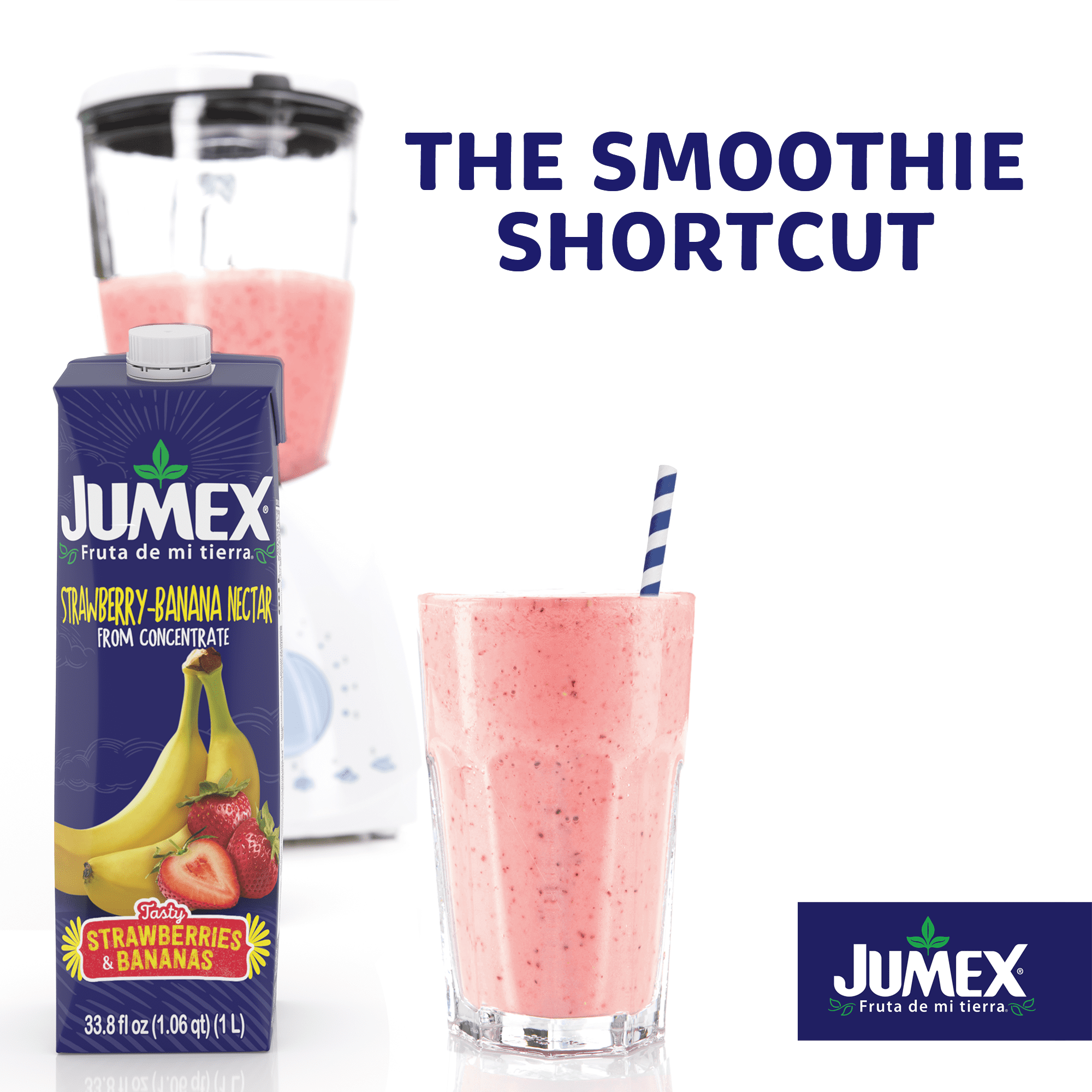 (12 pack) Jumex Strawberry Banana Nectar Juice, 33.8 fl oz
