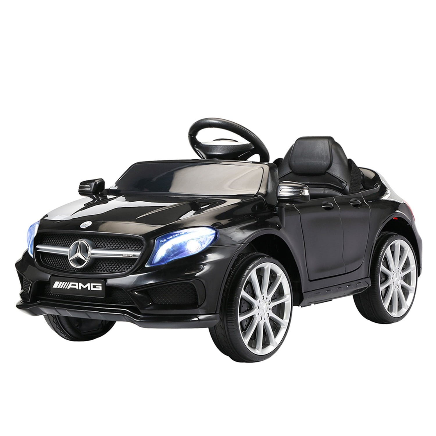 CIPACHO Licensed Mercedes Benz AMG 6V Kids Ride On Electric Car with Remote Control, Story Education AUX for Ages 3-6, Black CIPACHO Licensed Mercedes Benz AMG 6V Kids Ride On Electric Car with Remote Control, Story Education AUX for Ages 3-6, Black