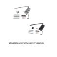thumbnail image 4 of Eigraketly Sillín de Metal para puente de guitarra, ajustable, sin rebabas, firmeza, cola dura, tornillos impermeables, resortes, accesorios para Accesorios para instrumentos musicales Plata Eigraketly OD025785-01, 4 of 6