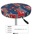 thumbnail image 4 of Bingfone12 Inch Padded Round Bar Stool Cover Cushion With Elastic Fabric Round Chair Seat - Fire Truck 1, 4 of 7