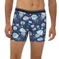 thumbnail image 2 of Men'S Boxer Briefs, Jellyfish Starfish Soft And Breathable Mens Underwear Boxer Briefs With Widen Waist, 2 of 2