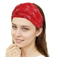thumbnail image 4 of Unique Bargains 1 Pc Headband Flowers Thin Lace Wide Hairband for Women Red, 4 of 5