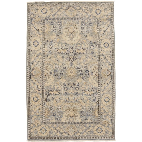 Multicolored Floral Transitional 5X8 Oriental Rug