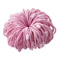 thumbnail image 3 of Paquete de 100 lazos para el cabello con banda de goma para niñas, para Rosado Zulema Goma elástica, 3 of 5