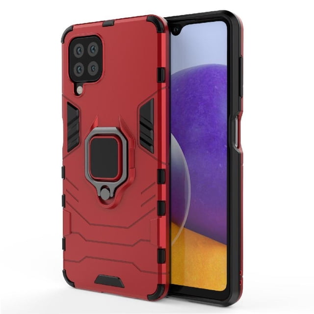 Funda para Samsung Galaxy A22 4G con Soporte Anillo Giratorio 360° y Protección Resistente a Golpes y Caídas