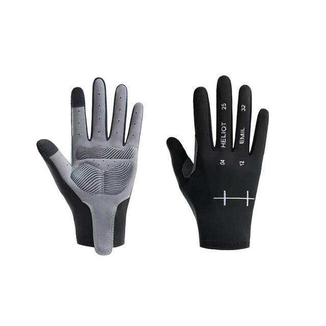 Sunscreen Gloves For Men In Summer Thin Non-slip Driving Cycling Takeaway Fishing Ice Silk Gloves