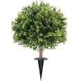 thumbnail image 1 of Orange Artificial Boxwood Planting Trees Planteds In The Ground Suitable For Outdoor Garden Landscaping And Decoration, 1 of 6
