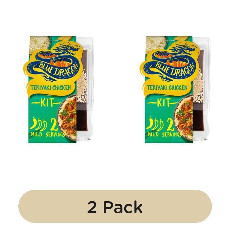Blue Dragon Teriyaki Chicken Meal Kit 332g, British Import (Pack of 2)