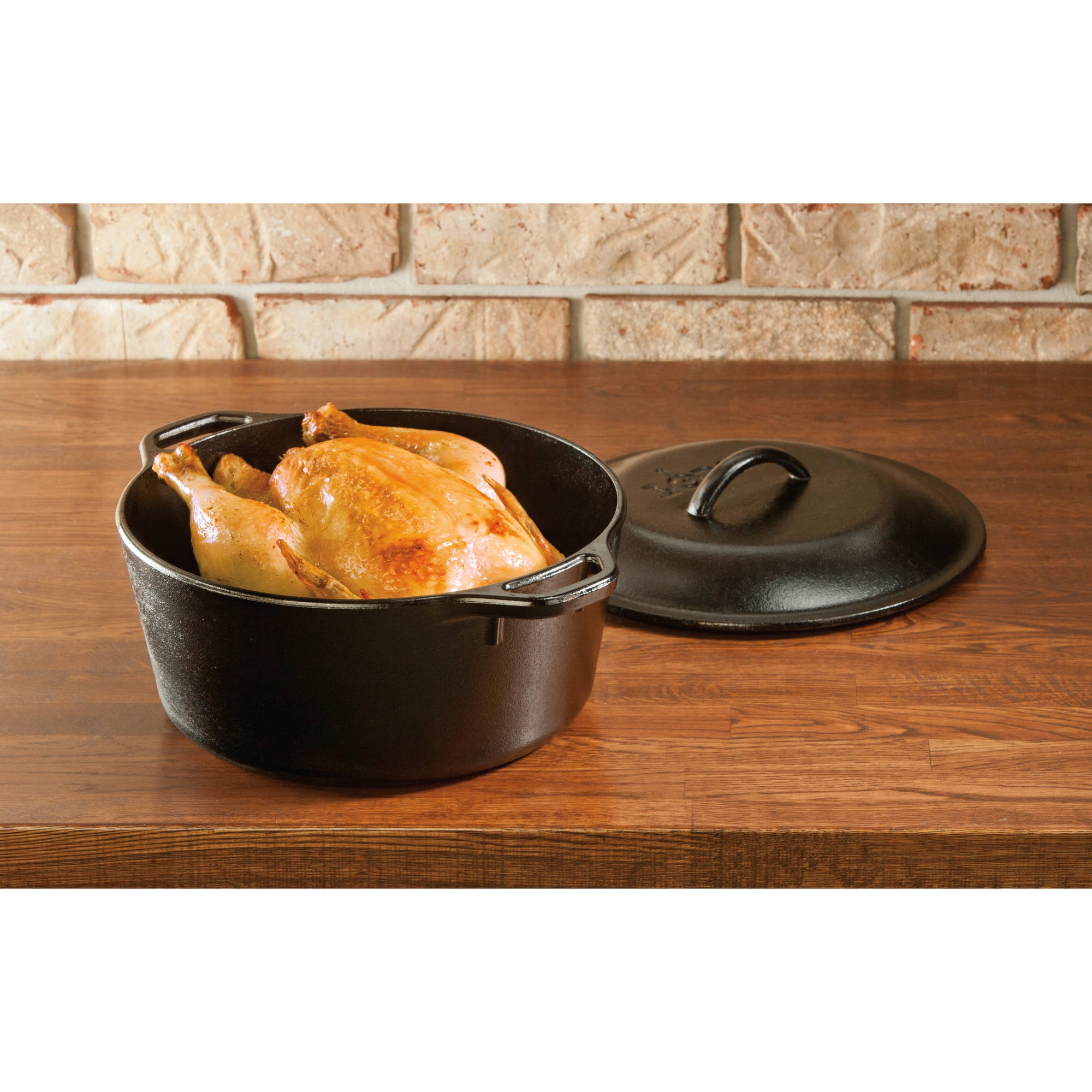 Lodge Logic 5 Quart Cast Iron Dutch Oven, Dual Handles 5Quart eBay