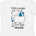 thumbnail image 4 of Inktastic This Llama Loves His Mama with Blue Hearts Boys Toddler T-Shirt, 4 of 5
