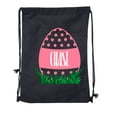 thumbnail image 2 of Personalized Easter Basket Bags, Cotton Drawstring Backpacks Custom Easter Bags - Dots Egg, 2 of 2