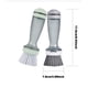 thumbnail image 3 of Cepillo para platos con dispensador de jabón, soporte y puntas de esponja reemplazables Cepillo de limpieza para cocina con dispensador de jabón Cepillo para platos Cepillo para fregar Cepillo ..., 3 of 4