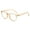 Brown, variant on Soumake Blue Light Blocking Glasses Unisex Clear View Strong Hinge Smooth Transparent With Brim Eye Clear Bluelight Glasses Spectacles