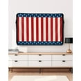 thumbnail image 5 of 4th of July Striped Outdoor TV Cover 52 to 55 Inch Weatherproof, Independence Day Star 600D Oxford TV Covers with Waterproof Zipper, Outside Flat TV Screen Protector Size 52"W x 19"H x 4.5"D, 5 of 7