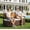 Brown+White, variant on Senfot Outdoor Wicker Storage Ottoman with Cushion, Steel & Plastic Wood Frame, PE Rattan Wicker, Water Resistant Seat for Patio Foot Rest Yellow+Beige