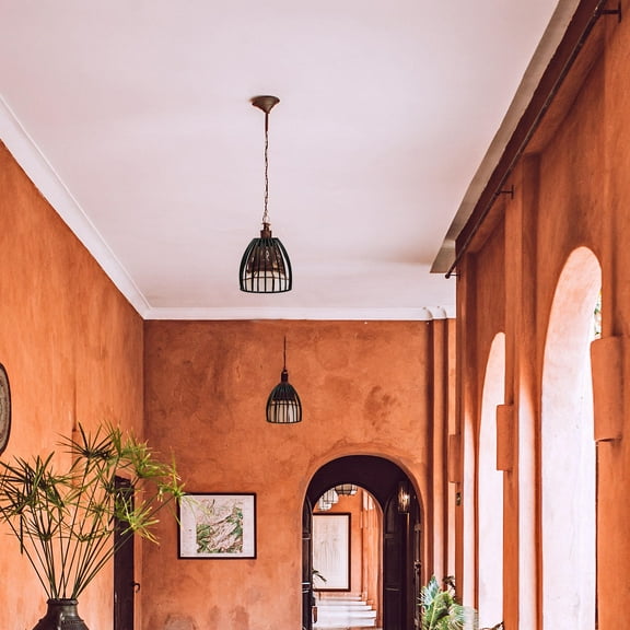 Beaupretty Pendant Light Shade Black Wrought Iron 1Pack