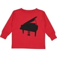 thumbnail image 3 of Inktastic Piano Silhouette Boys or Girls Long Sleeve Toddler T-Shirt, 3 of 5