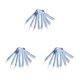 thumbnail image 5 of Guardurnaity Rodillos rizadores de pelo suaves elásticos montados en la cabeza Palo rizador sin calor Barra de dormir flexible Banda gruesa Azul 3Conjunto, 5 of 6
