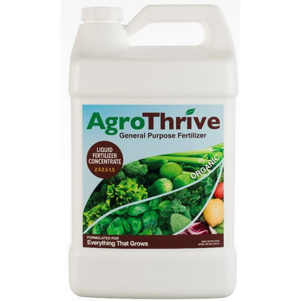 AgroThrive General Purpose ORGANIC Fertilizer Half Gallon (64oz