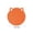 Orange, variant on Woven Cotton Placemat, Heat Resistant Round Table Mat for Dining, Washable Cat Ear Shaped Coaster for Hot Dishes