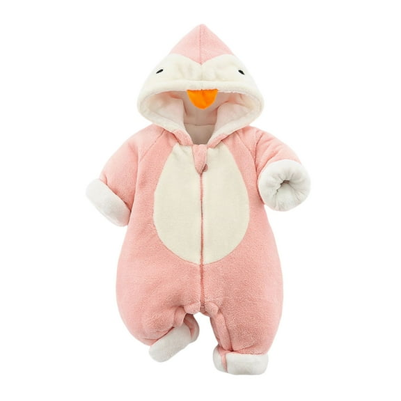 Sngxgn Baby Girl Cotton Bodysuit Long Sleeve Jumpsuit Outfits Clothes(Pink,73)