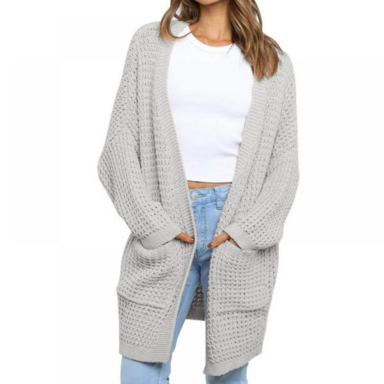 Women s Long Knit Bat Wing Sleeve Sweater Sweater Female Loose