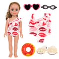 thumbnail image 1 of Ropa y accesorios de muñecas MSYO para playa de verano para muñecas de 18 pulgadas, 1 of 5
