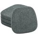 thumbnail image 1 of Juego de 4 cojines de metal de espuma viscoelástica, diseño de doble capa, antideslizantes, para silla de comedor, cojín de asiento de cocina con funda lavable a máquina, 4, 1 of 4
