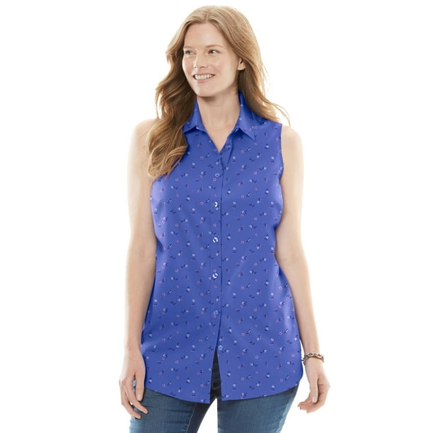 Woman Within Woman Within Women's Plus Size Perfect Button Down