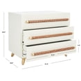thumbnail image 3 of SAFAVIEH Raquel Contemporary Style 3 Drawer Chest, White (31.5 in. W x 18 in. D x 26.5 in. H), 3 of 17