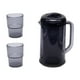 thumbnail image 1 of Jarra de agua de doble pared, ligera, con tapa, capacidad para 2 tazas. Gris, 1 of 9