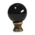 thumbnail image 6 of deevoka 3xLamp Finial Cap Knob Screw Cap Lamp Topper Knob for Bedroom Living Room Home Black Bronze, 6 of 9