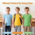 thumbnail image 3 of CALLINOX Boys T Shirts Toddler Kids 3 Pack Cotton Crew Neck Short Sleeve clothes, Sizes 2T-12, 3 of 7