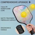 thumbnail image 2 of Pickleball Paddles Set Of 2, Fiberglass Surface, Liquid & Marble Print, 4 Balls & Bag, 2 of 5