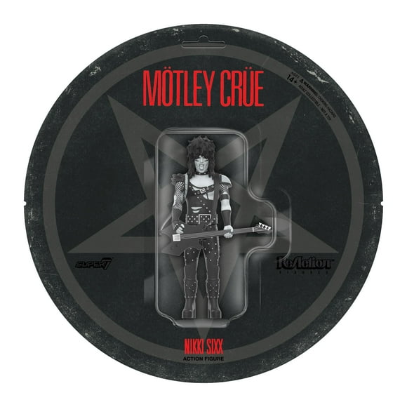 Figura de acción Super7 Motley Crue Nikki Sixx 9,5 cm