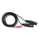 thumbnail image 2 of Cable de audio LY-2149 con conectores XLR hembra doble a RCA macho, 1.5 metros, negro, ideal para equipos de sonido profesional., 2 of 6