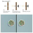 thumbnail image 4 of 4 Pcs Christmas Knobs for Kitchen Cabinet Cupboard Dresser Bookcase Drawer Pulls Handles Round Home Decor, 4 of 5