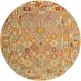 thumbnail image 1 of Ahgly Company Indoor Round Contemporary Orange Abstract Area Rugs, 8' Round, 1 of 6