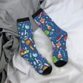 thumbnail image 5 of Daiia Different Chemical Things Print Crew Socks – Soft Breathable Long Socks for Men & Women, Moisture-Wicking & Comfortable Daily Wear Socks, One-Size Fits Most (US 5-11), 5 of 6