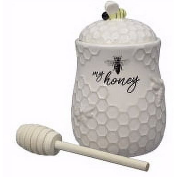 Honey Jar w/Honey Dip-Ceramic (5.5")