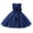 Blue, variant on Glisme Girls Dresses Summer Rose Party Dress Toddler & Kids' Puff Sleeve Evening Gown For Performance Blue Sundress Size 18-24 Months