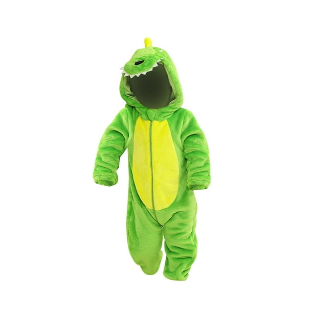 Mono de franela de estegosaurio para Halloween, mono infantil para uso diario para 80cm a 90cm