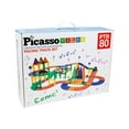 thumbnail image 1 of PicassoTiles PTR80 Race Track Building Blocks - 80 Piece, 1 of 9