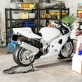 thumbnail image 2 of HOMCOM Ensemble de Supports de Moto, 850 lbs Support de Roue avant et Arrière, 2 of 10