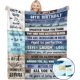 thumbnail image 1 of LHSHID 60th Birthday Gifts for Men 60th Birthday Blanket with Gifts Box Birthday Gifts for 60 Year Old Men Happy 60 th Birthday Gifts for Men Husband Grandpa Dad 40"x50", 1 of 7
