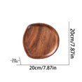 thumbnail image 3 of Natural Wooden Serving Tray, Irregular Wood Food Platter, Solid Wood Snack Serving Plate, Handmade Wooden Dessert Tray, Multi-purpose Wooden Display Board, Tea Coffee Serving Dish for Home Use, 3 of 5