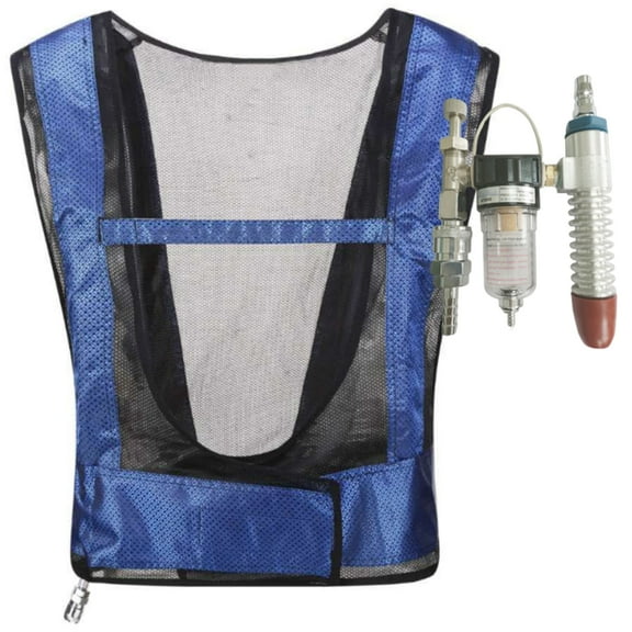 JZROCKER Air Compression Cooled Vest Air Cooling Conditioner Waistcoat Breathable Cooling Vest for Construction Worker Welder